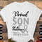 Parkinson's Disease Awareness Svg Png, Proud Son of a Parkinson's Warrior Svg, Grey Ribbon Svg Cricut Cut File Sublimation Designs.jpg