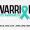 Pots Warrior Svg Png, POTS Syndrome Svg, Turquoise Ribbon Svg, Dysautonomia Awareness Svg Cricut Sublimation.jpg