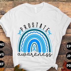 prostate cancer awareness svg png, prostate cancer rainbow svg, prostate ribbon svg, light blue ribbon svg cricut sublim