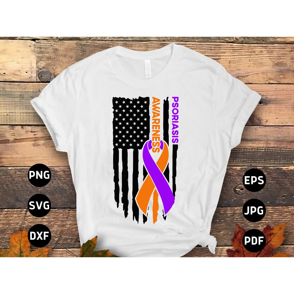 Psoriasis Awareness Svg Png, Flag Psoriasis Svg, Psoriasis Ribbon Svg Cricut File Png Sublimation Designs.jpg