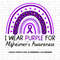 Rainbow Alzheimer's Awareness Svg Png, I Wear Purple For Alzheimer's Awareness Svg, Purple Ribbon Svg, Alzheimer Support Svg Sublimation.jpg