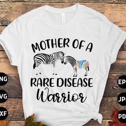 rare disease awareness mom svg png, mother of a rare disease warrior svg, zebra ribbon svg, ehlers-danlos syndrome svg c