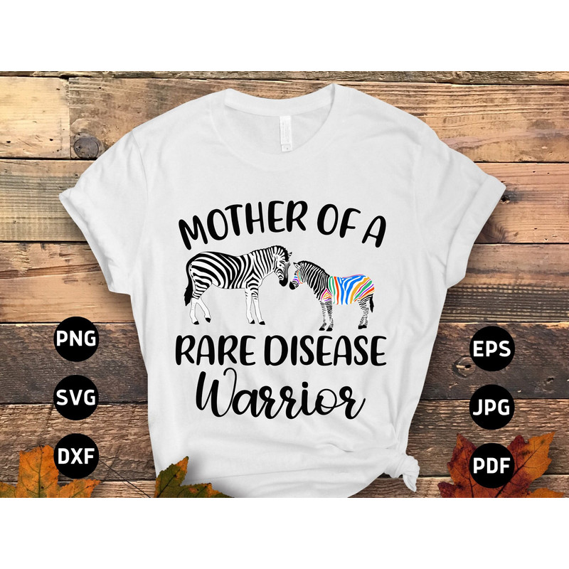 Rare Disease Awareness Mom Svg Png, Mother of a Rare Disease Warrior Svg, Zebra Ribbon Svg, Ehlers-danlos Syndrome Svg Cricut Sublimation.jpg