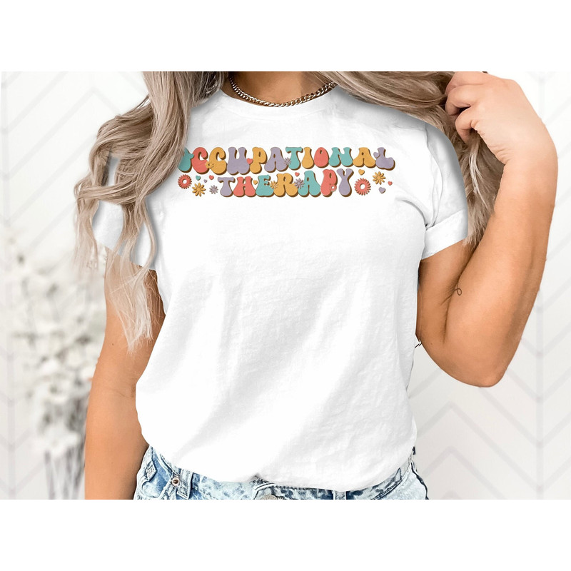 Retro Occupational Therapy Svg Png, OT gift, Back to School Svg, COTA certified OT assistant, 1st day of School Svg File Cricut Sublimation.jpg