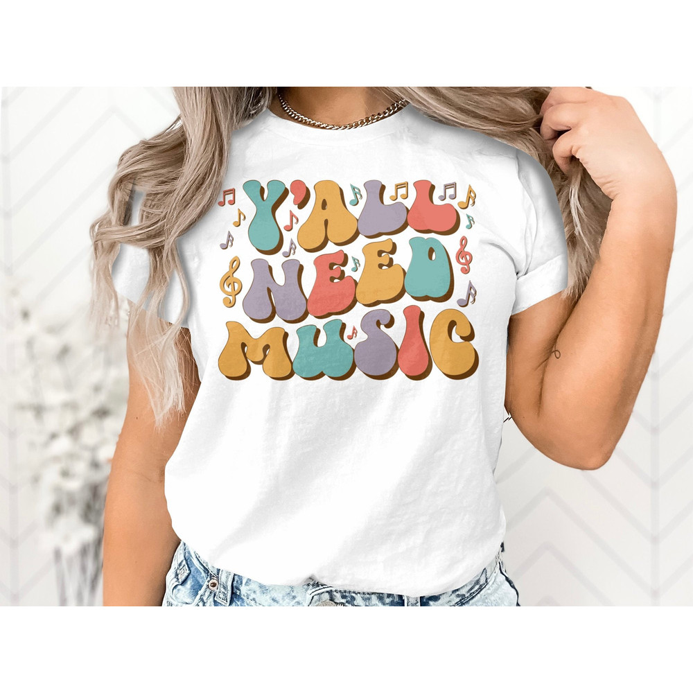 Retro Y'all Need Music Svg PNG, Music Teacher Svg, Back to school Svg, 1st day of School Musician Svg Cut File Cricut Sublimation.jpg