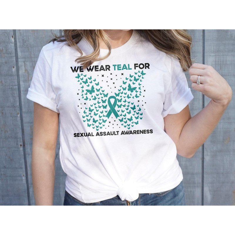 Sexual Assault Awareness Svg Png, We Wear Teal for Sexual Assault Awareness Svg, Teal Ribbon Svg, Sexual Violence Svg Cricut Cut File Design.jpg