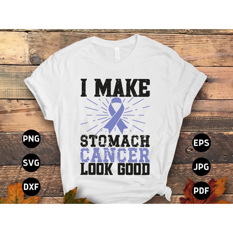 Stomach Cancer Awareness Svg Png, I Make Stomach Cancer Look Good Svg, Periwinkle Ribbon Svg, Stomach Cancer Designs Svg Cricut Sublimation.jpg
