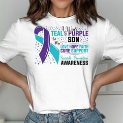 suicide prevention awareness svg png, i wear teal purple for my son love hope faith svg, suicide prevention week 2023 c