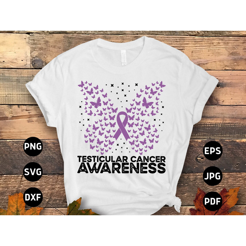 Testicular Cancer Awareness Svg Png, Testicular Cancer Butterfly Svg, Orchid Ribbon Svg, Radical Inguinal Orchiectomy Cricut Sublimation.jpg