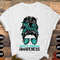 Tourette Syndrome Awareness Svg Png, Messy Bun Tourette Syndrome Svg, Teal Ribbon Svg Cricut File Sublimation Design.jpg