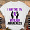 Vitiligo Awareness Svg Png, I Am the 1 Vitiligo Svg, Vitiligo Awareness Purple Ribbon Vitiligo Support Svg Cricut Sublimation Design.jpg