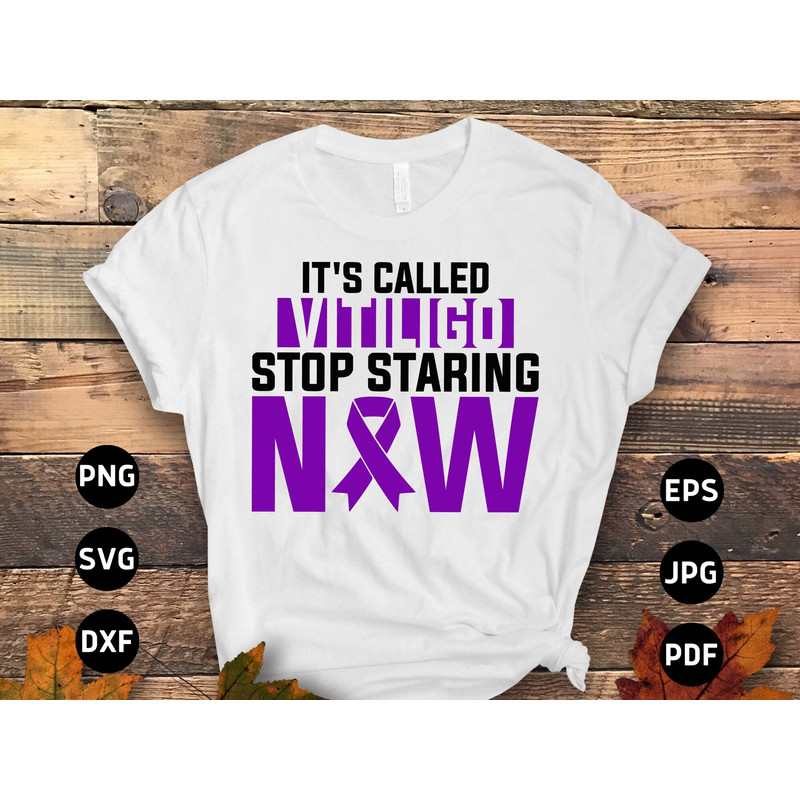 Vitiligo Awareness Svg Png, It's Called Vitiligo Stop Staring Now Svg, Vitiligo Awareness Purple Ribbon Vitiligo Support Sublimation Design.jpg