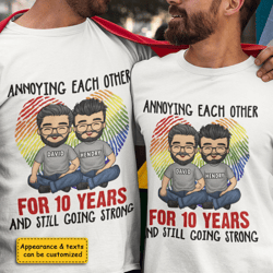 custom annoying each other lgbt shirt, custom lgbt couple shirt, valentine day gifts, lgbt gift, lgbt couples
