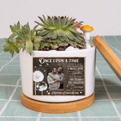 custom photo couple plant pot, gay couple photo plant pot, custom galentines day plant pot, gift for gay couple gift