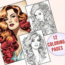Immerse Yourself in Vintage Hair Trends with Coloring | Stress-Melting Creativity