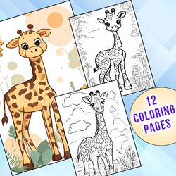 12 Creative Giraffe Coloring Pages for Kids of All Ages