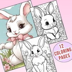 12 Rabbit Coloring Pages to Help Your Child Learn About Animals