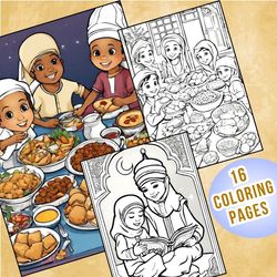 16 Happy Ramadan Coloring Pages For Kids - Fun & Educational Activity Pages