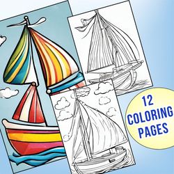 12 Printable Toy Boat Coloring Pages for All Ages | Educational Fun Awaits!
