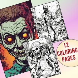 Spooky Fun for Everyone! Creepy & Cute Horror Coloring Pages for All Ages