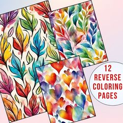Boost Your Creativity! Explore Abstract Patterns with Reverse Coloring Pages