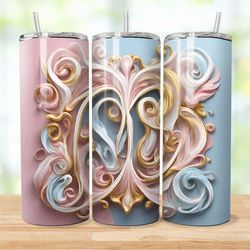 Enhance Your Tumbler with our 3D Flourishing Radiance Wrap!