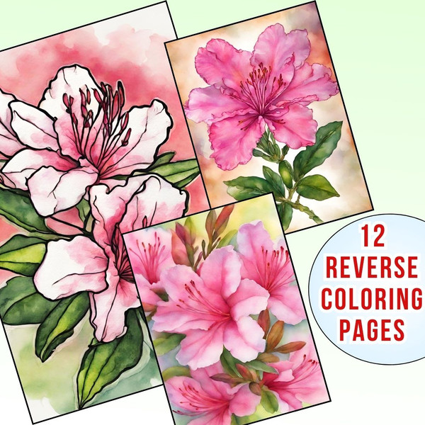 Azalea Flower Reverse Coloring Pages 1.jpg