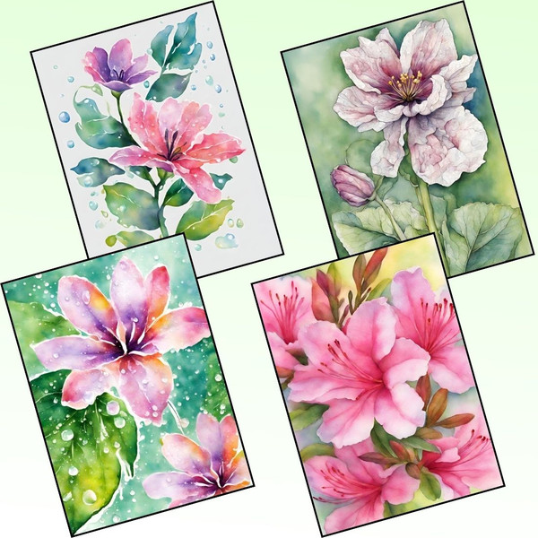 Azalea Flower Reverse Coloring Pages 4.jpg