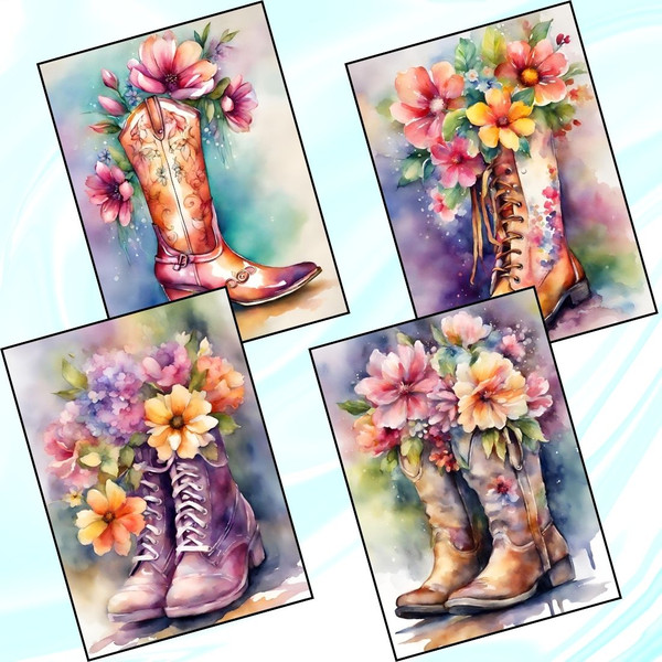 Flowery Boot Reverse Coloring Pages 3.jpg