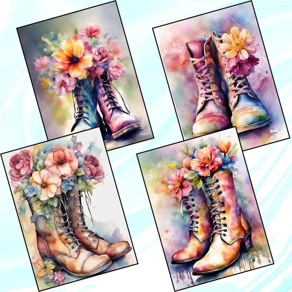 Flowery Boot Reverse Coloring Pages 4.jpg