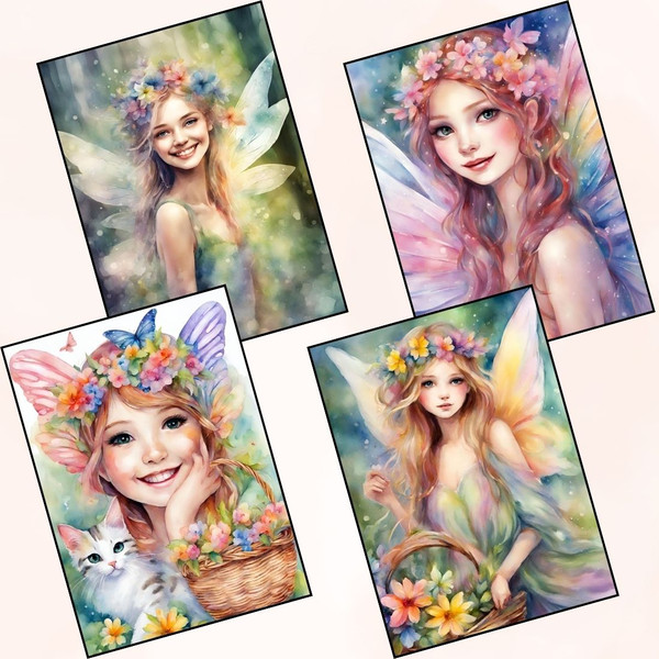Forest Fairy Reverse Coloring Pages 2.jpg