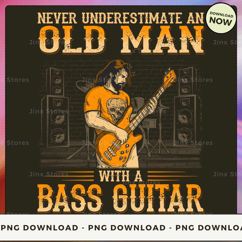 Bass Guitar - Underestimate Old Man WDB098.jpg