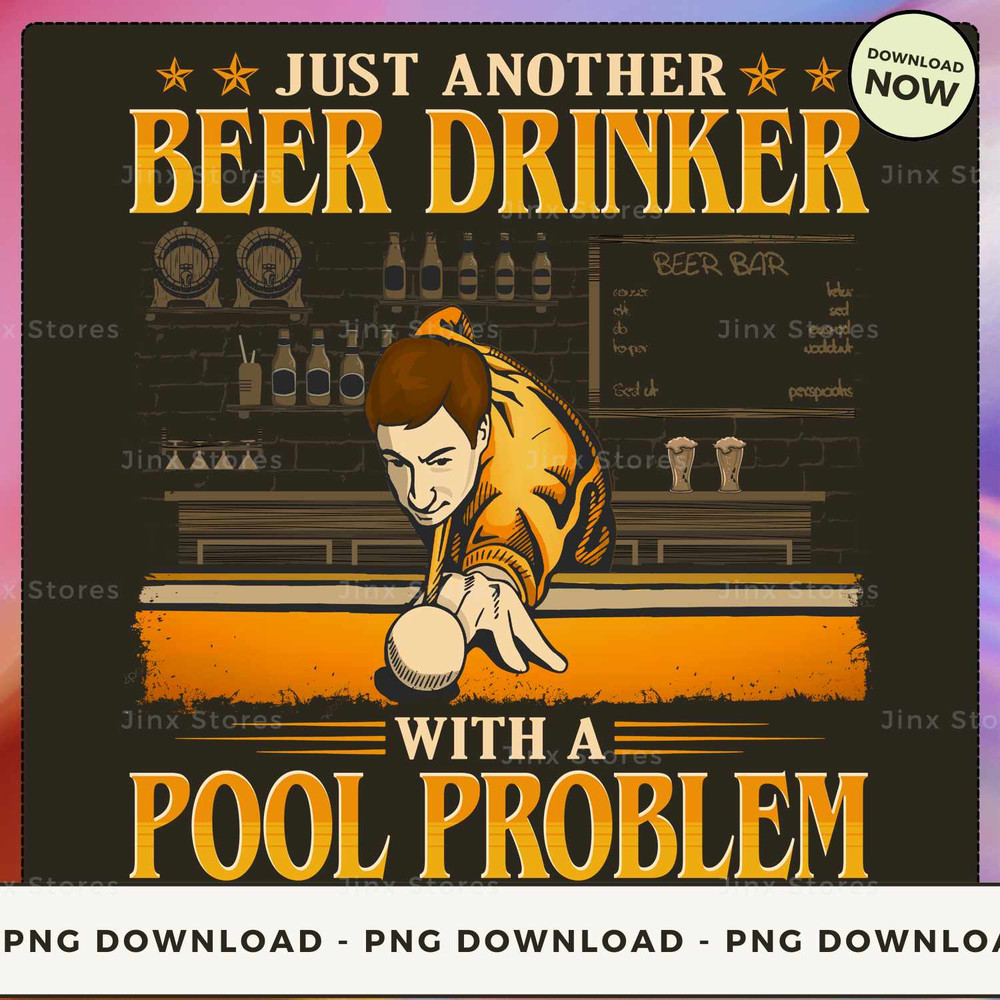 Pool - Beer Drinker With Pool Problems GEC076.jpg