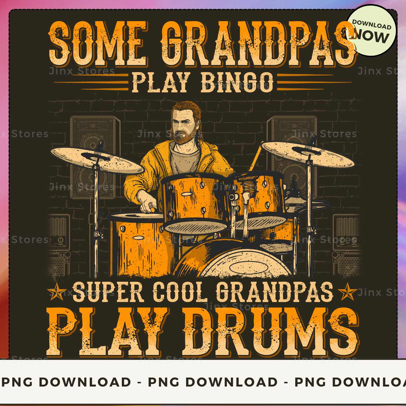 Drums - Cool Grandpas WDB074.jpg