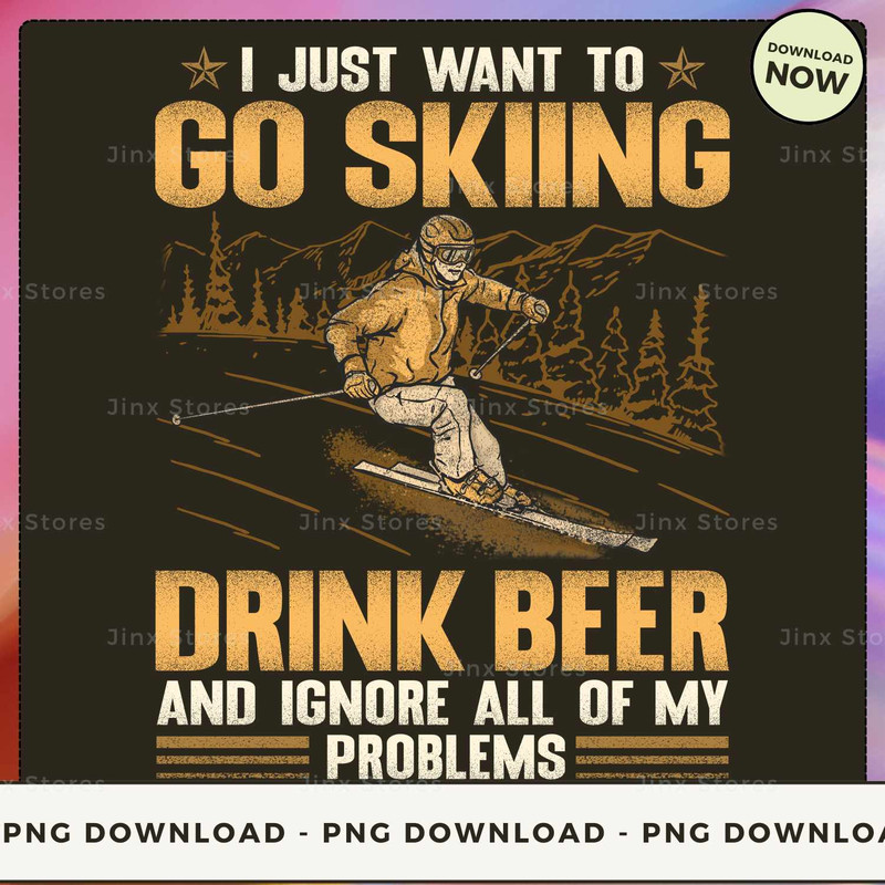 Skiing - Drink Beer Ignore Problems GSA027.jpg