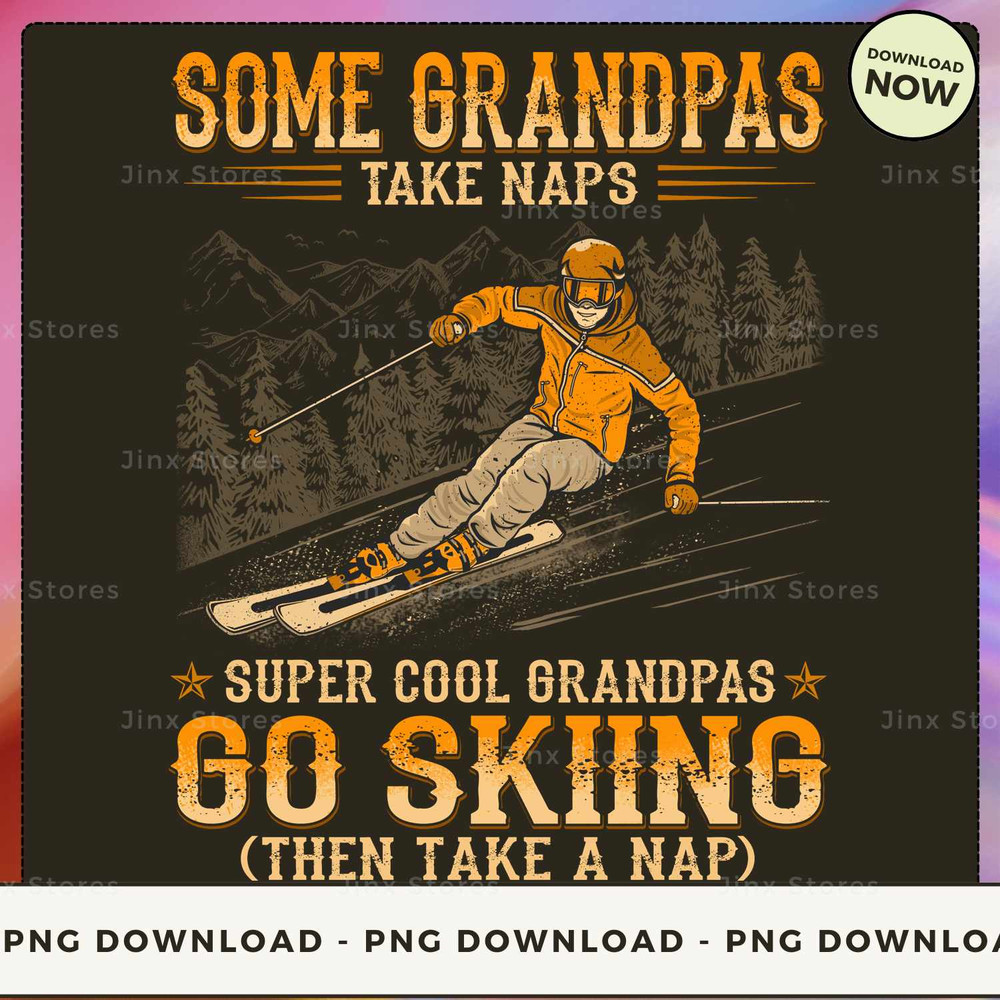 Skiing - Grandpas Take Naps WDB161.jpg
