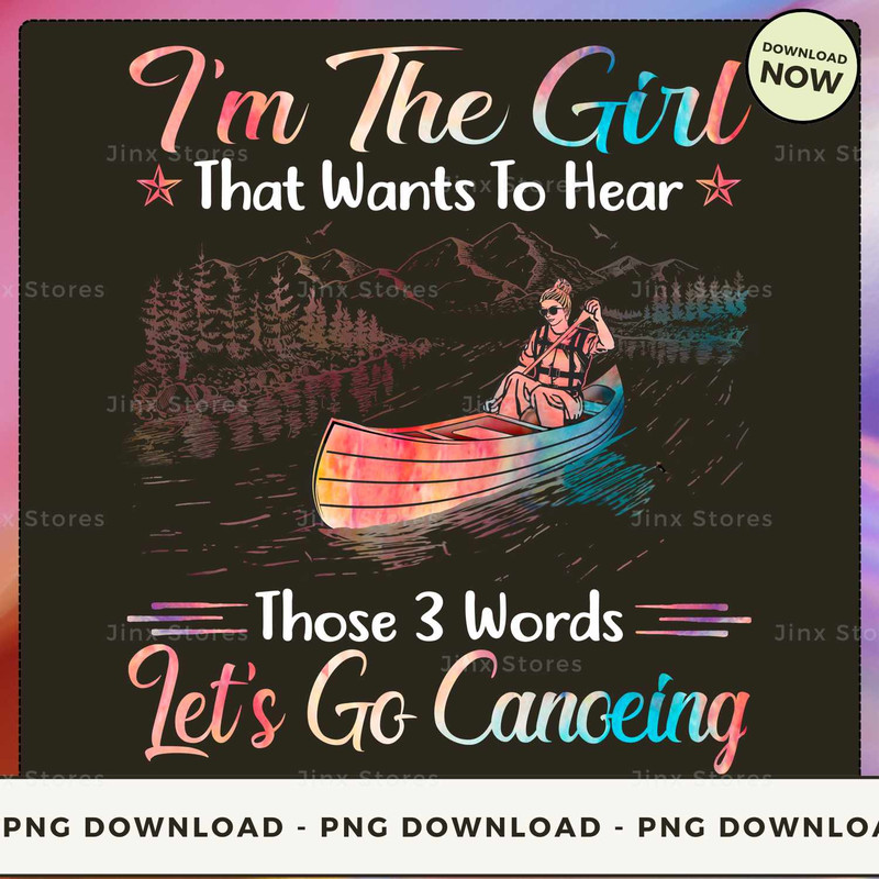 Canoeing - I'm The Girl 3 Words PSC055.jpg
