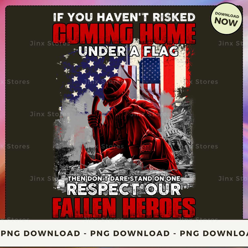 If you haven't risked coming home under a flag then don't dare stand on one respect our fallen heroes_1.jpg