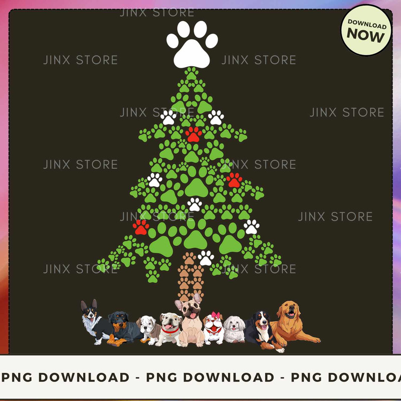 Dog paws christmas tree.jpg