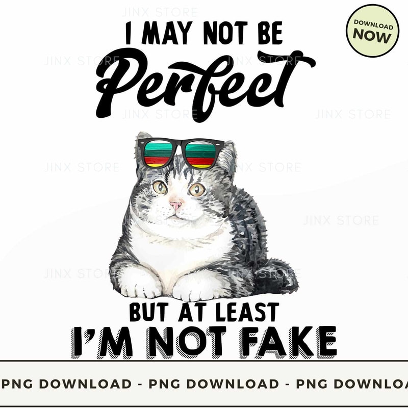 I may not be perfect but at least i'm not fake cat.jpg