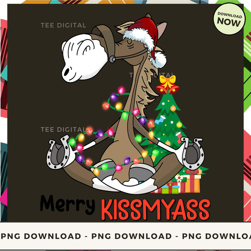 Cheeky Horse Holiday Cheer - Funny Christmas Horse.jpg