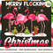 Merry Flocking Christmas - Flamingo Wearing Noel Hats - Christmas Flamingo.jpg