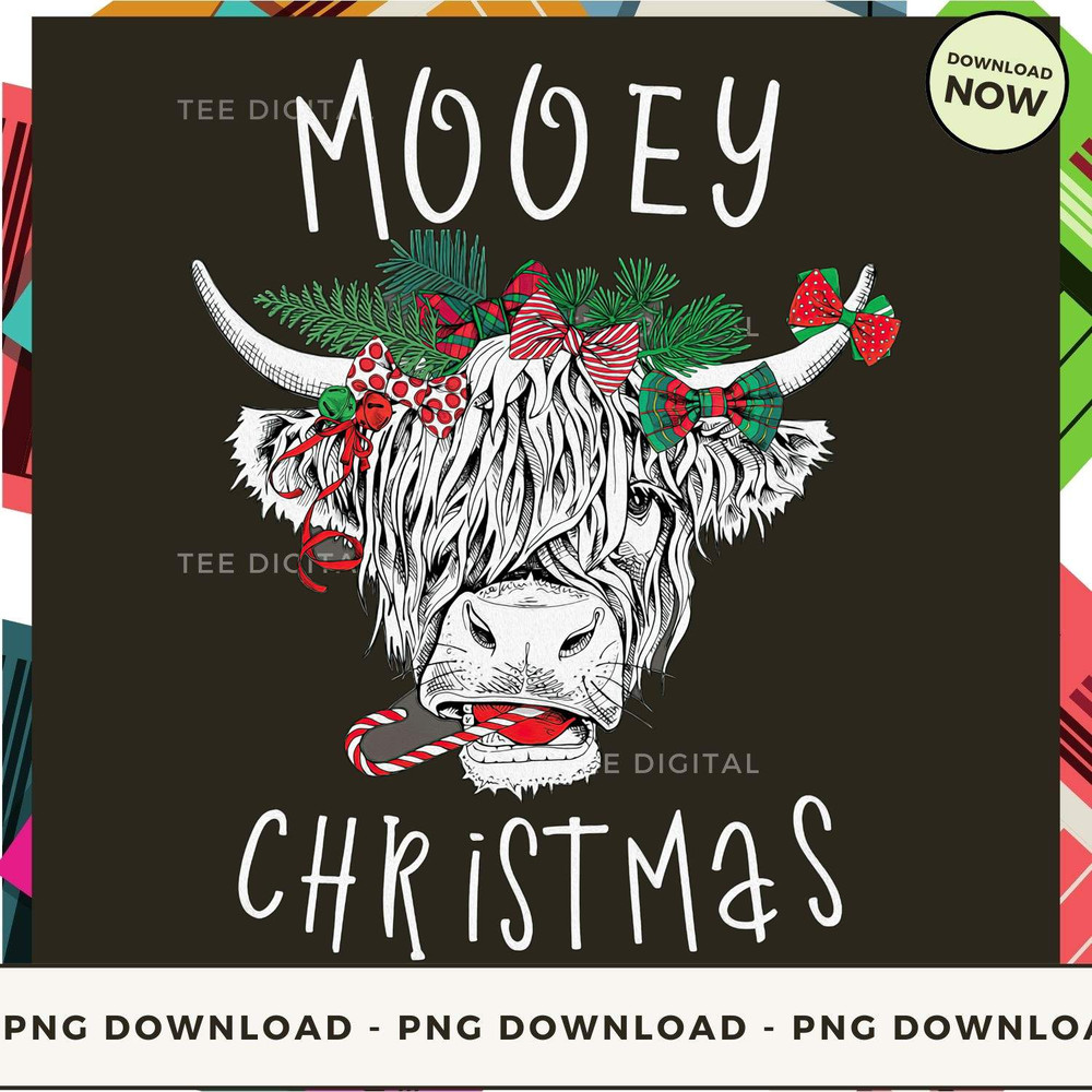 Mooey Christmas - Christmas Highland Cow.jpg