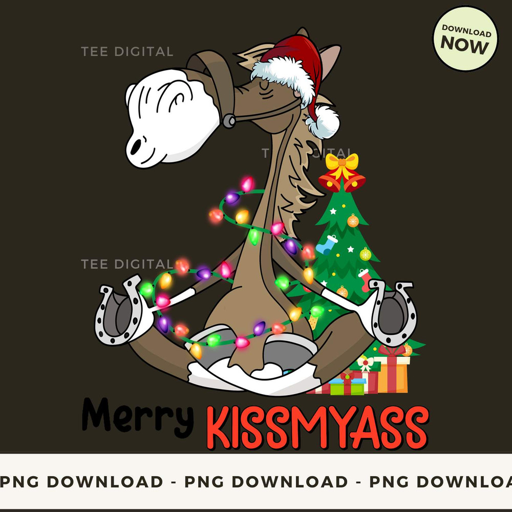 Cheeky Horse Holiday Cheer - Funny Christmas Horse_1.jpg