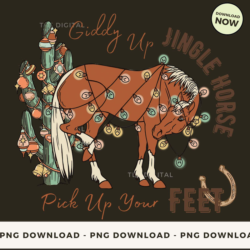Giddy Up Jingle Horse Pick Up Your Feet - Christmas Rodeo Cowboy Cowgirl.jpg