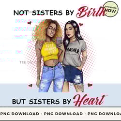 digital | sisters by heart png download, png file, printable png, instant download