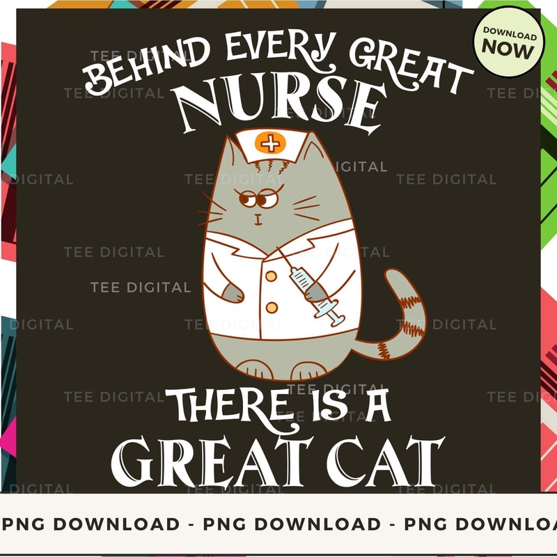 Behind every great nurse is a great cat.jpg
