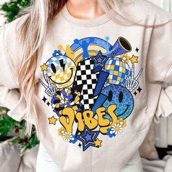 retro cheer png, cheer png, cheerleading sublimation design, cheer vibes, cheer mom png, trendy cheer png