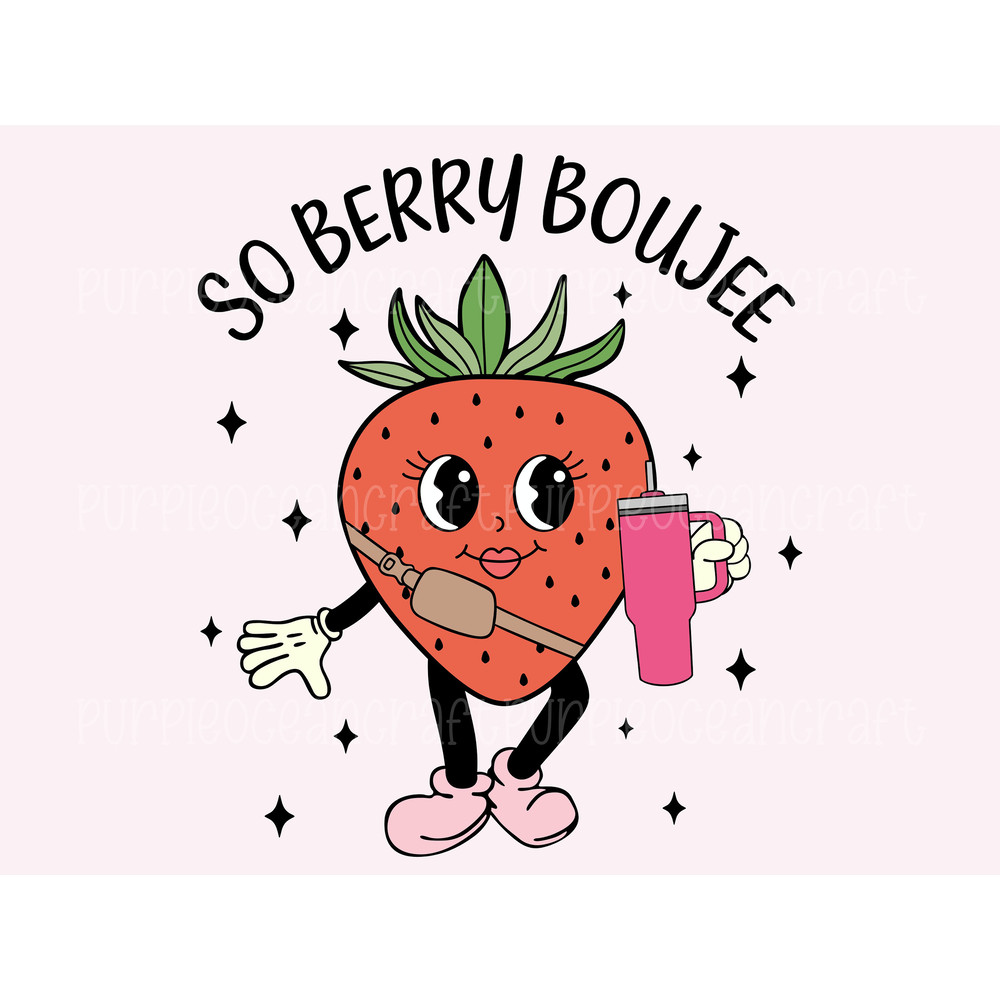 So Berry Boujee Chocolate Covered Strawberry Stanley Tumbler Inspired Belt Bag PNG Sublimation Design Download Valentines Day.jpg