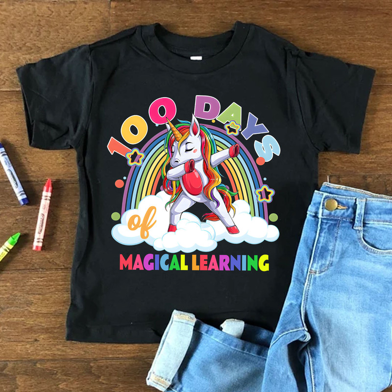 100 Days Of Magical Learning Png, Dabbing Unicorn Png, 100 Days Of School Png, Back To School Png, 100 Magical Days Png, 100 Days Smarter.jpg